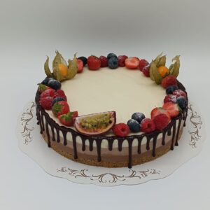 Kolmen suklaan juustokakku